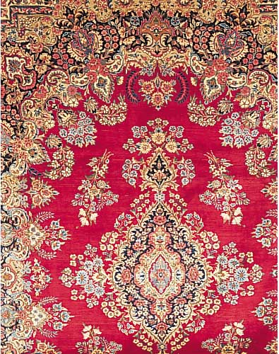 Yazd, Persien, 390 x 298cm, , EHZ 3 Flor Wolle, ca.65 Jahre