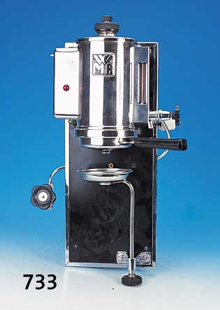 Kaffeemaschine, WMF, vor 1965, 12-1603, H. ca. 62 cm, Funktion nicht geprüft