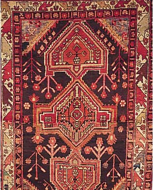 Shasawan, Persien, 206 x 133cm, , EHZ 3 Flor Wolle, ca.40 Jahre