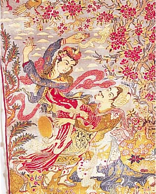 Kashmar, Persien, 198 x 104cm, , EHZ 3-4 Flor Wolle, ca.50 Jahre