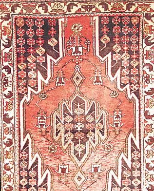 Mazlaghan, Persien, 146 x 97cm, , EHZ 3 Flor Wolle, ca.40 Jahre