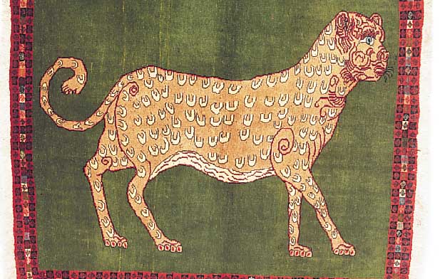 Gashgai, Persien, 111 x 106cm, , EHZ 2 Wolle auf Wolle, ca.20 Jahre