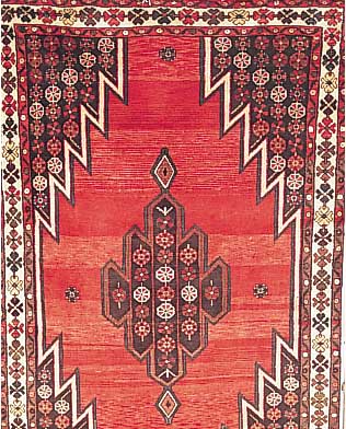 Mazlaghan, Persien, 205 x 128cm, , EHz 3 Flor Wolle, ca.30 Jahre