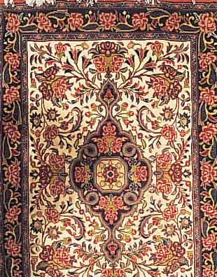 BIDJAR, PERSIEN, 104 X 73CM, FLOR WOLLE