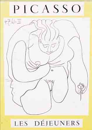 PICASSO, LES DEJEUNERS, EDITION CERCLE D'ART, TEST COOPER, PARIS 1962, ORIG. SCHUBER, PAPIERUMSCHLAG FEHLT, ...
