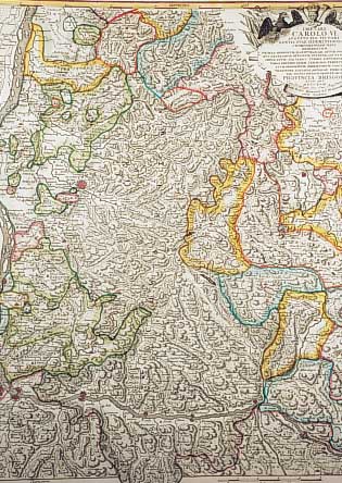 Konvolut von 11 Blatt mit Ansichten von Frei- burg und Umgebung, 1.) Altkolor. Kupfer- stichk. v. Homann, ca. l1718, Breisgau Imp. Caes. Carolo ...