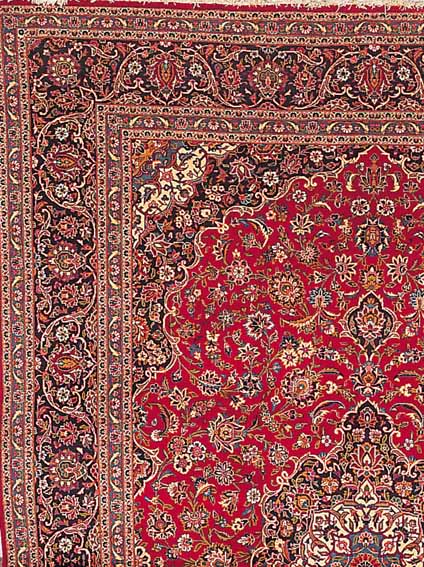 KESCHAN, PERSIEN, 505 X 329CM, EHZ 2 FLOR WOLLE, CA.20 JAHRE