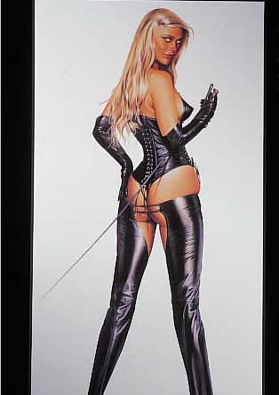 Sorayama, Hashime, Farboffset, Ausstellungs-plakat Tamara Bane Gallery L.A., handsigniert,ca. 97 x 53 cm