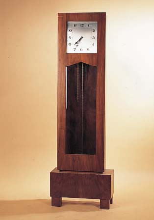 STANDUHR MIT WESTMINSTERSCHLAG, UHRENFABRIK WINTERHALDER HANS AG IN NEUSTADT IN BADEN, UM 1920/30, HOLZGEHäUSE IN ART-DECO-STIL, ...
