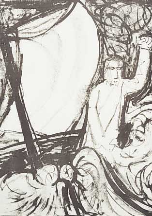 Dix, Otto,  5 Lithographien, Käthe Vogt Verlag Berlin, Matthäus Evangelium, aus dem Buch Nr. 987 entnommen, ...