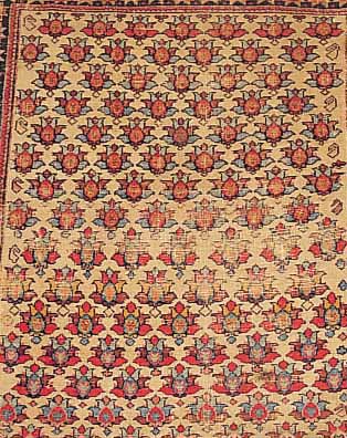 Malayer,Persien ca 138 x 121 cm. Ehz 5 Flor Wolle, um 1900