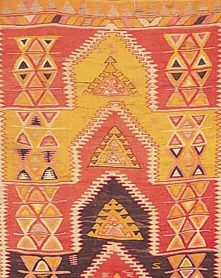 KARAPINAR-KELIM, TüRKEI, 205 X 142CM, EHZ 2-3, WOLLE AUF WOLLE, UM 1930
