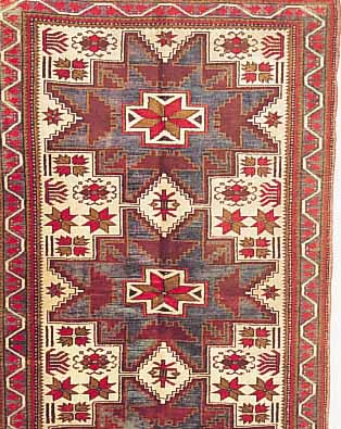 KARS, TüRKEI, 180 X 106CM, EHZ 3 WOLLE AUF WOLLE, CA.40 JAHRE