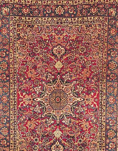 MESCHED, PERSIEN, 310 X 206CM, EHZ 3 FLOR WOLLE, CA.50 JAHRE