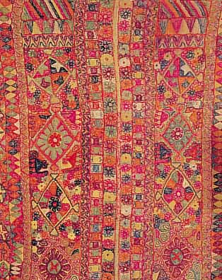 Syrische Decke, 244 x 160cm, EHZ 3-4 Wolle auf Wolle, um 1920