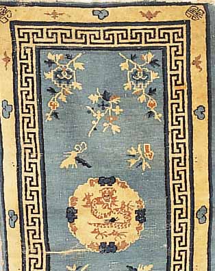 PEKING, CHINA, 160 X 93CM, EHZ 4-5 FLOR WOLLE, UM 1900