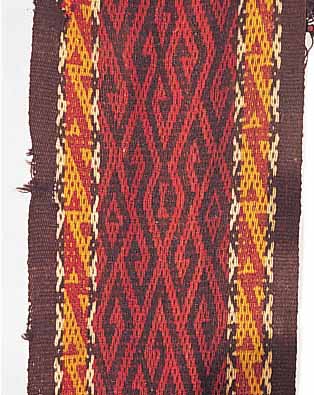 ZELTBAND, PERSIEN, 1750 X 30CM, EHZ 4 WOLLE AUF WOLLE, CA.60 JAHRE