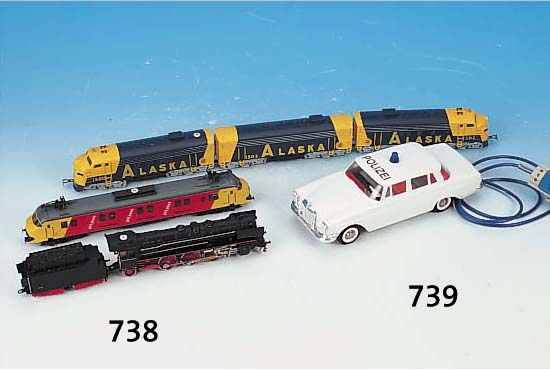 KONVOLUT MäRKLIN, SPUR HO, 70ER/80ER JAHRE, LOK 3087, E-LOK 3020, KROKODIL 14301; ZUG 15001502-1503; LOK MIT TENDER 41334, LOK MIT TEN- DER ...