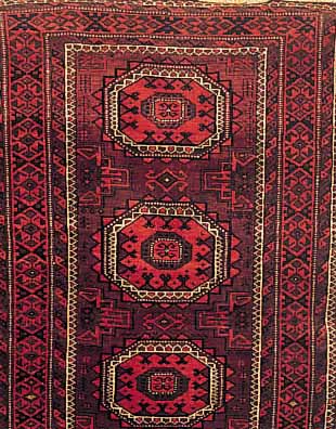 BELUTSCH, PERSIEN, 145 X 83CM, EHZ 3 WOLLE AUF WOLLE, CA.50 JAHRE