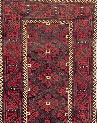 BELUTSCH, PERSIEN, 150 X 84CM, EHZ 4 WOLLE AUF WOLLE, UM 1920