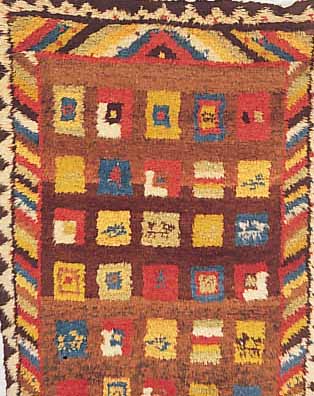 GABBEH, PERSIEN, 183 X 133CM, EHZ 2 WOLLE AUF WOLLE, UM 1950