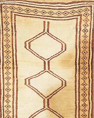 GABBEH, PERSIEN, 180 X 86CM, EHZ 3 WOLLE AUF WOLLE, UM 1950