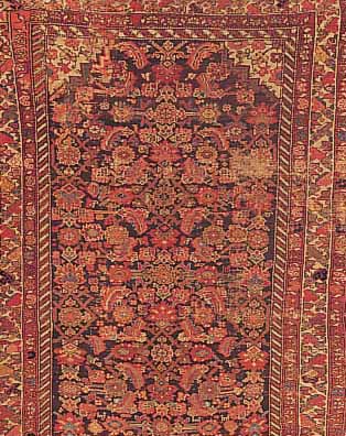 MALAYER,PERSIEN CA.192 X 114 CM. EHZ 5 FLOR WOLLE,UM 1980