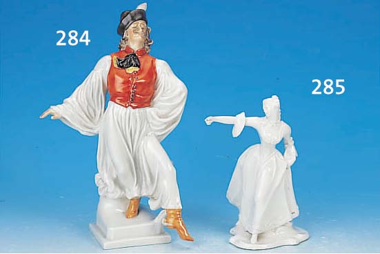 Porzellanfigur, Herend, 20. Jh., Tänzer, H. 24 cm