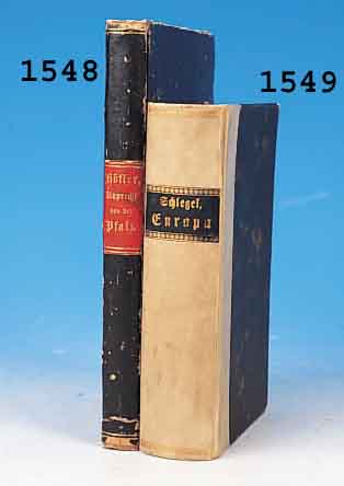 KARL ADOLF KONSTANTIN HöFLER: RUPRECHT VON DERPFALZ, GENANNT CLEM, RöMSICHER KöNIG 1400- 1410, FREIBURG 1861, 484 SEITEN, DURCHGäNGIG LEICHT ...