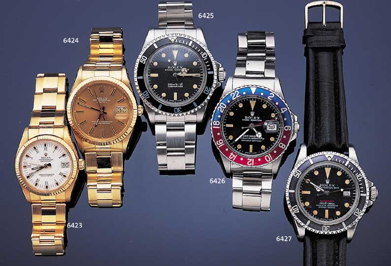 ROLEX HERRENARMBANDUHR DATEJUST-MEDIUM, REF.-NR. 6827, SCHWEIZ UM 1977, GG 750/000 INCL. GG 750/000-OYSTERBAND, EMAILFARB. KONTRASTZIF-FERBL., ...