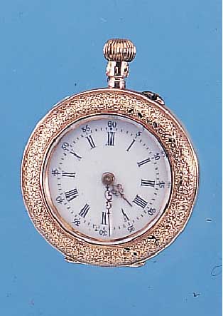 DAMENTASCHENUHR, SCHWEIZ/DEUTSCHLAND UM 1904RG 585/000, GLASRAND U. BODEN ZISEL., TEILW. EMAILIERUNGEN ERKENNB., EMAILBL., METALLCUV., 10 ST., ...