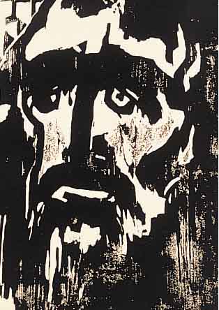 NOLDE, EMIL,  HOLZSCHNITT, POSTUMER ABZUG, IN DER DARSTELL. SIGNIERT, 32 X 22.5 CM