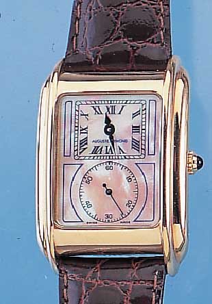 AUGUSTE REYMOND HERRENARMBANDUHR DOCTOR'S, REF.-NR. 46002, SCHWEIZ UM 1996, METALL HARTVERG., BEIDS. MINERALVERGL., ZIFFERBL. M. ...