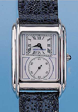 AUGUSTE REYMOND HERRENARMBANDUHR DOCTOR'S, REF.-NR. 56002, SCHWEIZ UM 1997, METALL HARTRHODIN., BEIDS. MINERALVERG., EMAILLF. ...