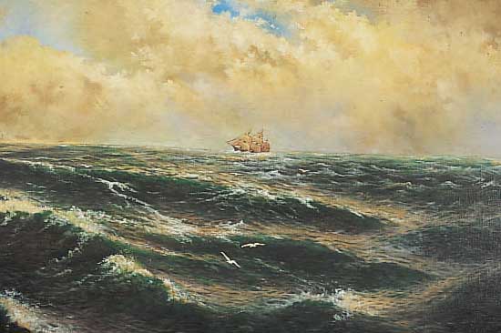 NATH, FRIEDRICH, *1859 STALLUPöNEN, WIRKTE ALS LANDSCHAFTS- UND MARINEMALER IN BERLIN, STELLTE SEIT 1887 FAST JäHRLICH BEI DEN GROS- SEN ...