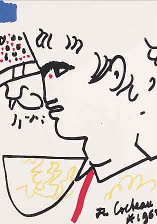 COCTEAU, JEAN, EL CORDOBES, FARBLITHOGRAPHIEAUF ARCHES-BüTTEN, MOURLOT PARIS 1965, ED. MAGLAN JEAN MARAIS, BLATTGR. CA. 38 X 28 CM, PP.