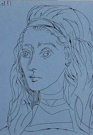 PICASSO, PABLO, VIER LINOLSCHNITTE, HATJE- VERLAG STUTTGART 1962, JE CA. 37 X 32 CM (BL.-GRößE), PP