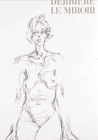 DERRIERE LE MIROIR, HEFT 127 VOM MAI 1961, ALBERTO GIACOMETTI, MIT 14 LITHOGRAPHIEN, UNGEHELFTETE BLATTGR. CA. 37,5 X 28 CM