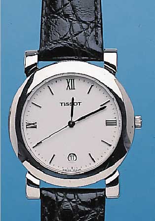 KONVOLUT: 2 TISSOT ARMBANDUHREN, SET FüR DAMENUND HERREN, SUISSE-PACK, D. CA. 28 U. 35 MM,BEIDE UNGETR. LAGERW., UM 1996, POL. EDELST.- GEH., ...