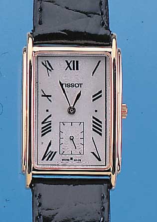 KONVOLUT: 2 TISSOT ARMBANDUHREN, 1X FüR DAMEN, KLASS. RUNDFORM, D. CA. 23 MM, 1X FüR HERREN, RECT.-FORM, STILTYP. MITTE 30ER JAHRE,MAßE CA. ...