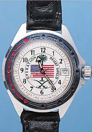 KONVOLUT: 3 RUSSISCHE HERRENARMBANDUHREN, GEFERTIGT UM 1994, 2X BAUWEISE KOMANDIRSKI M. SCHR.-BODEN U. SCHR.-KRONE, DAVON 1X BEZ. W U. CM, ...