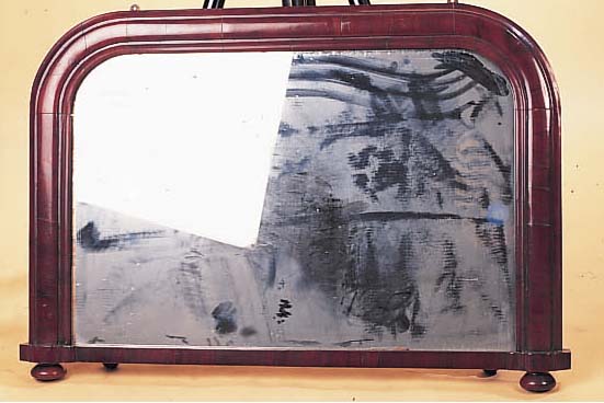 SPIEGEL, ENGLAND, UM 1910, MAHAGONIRAHMEN, 63 X 89 CM