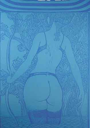 FUCHS, ERNST, PROF., ZWEI FARBOFFSET, 1 X HANDSIGNIERT, CA. 47,5 X 35 CM, U.GL., 1 X DIANA, CA. 59 X 41,5 CM