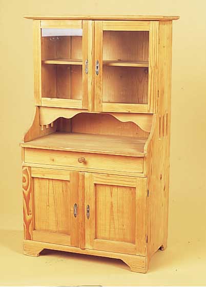 MODELLSCHRANK, DEUTSCH, UM 1900/10, WEICHHOLZ, BEKRöNUNG FEHLT, L. ALTERSSCHäDEN, 82 X 49 X 30 CM