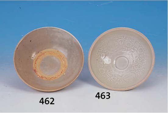 SCHALE, CHINA, SONG-DYNASTIE, 960-1279 N.CHR.,HELLER SCHERBEN, SOG. PROTOPORZELLAN, MIT GRAUGRüNER SELADONGLASUR, MIT FEINEN KRAKELE- SPRüNGEN, ...