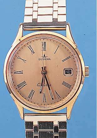 KONVOLUT 4X DUGENA HERRENARMBANDUHREN, ALLE HIGH-TECH-QUARTZWERKE M. SEK.-TAKT U. DAT., 3X EDELSTAHL M. EDELST.-BäNDERN, 1X HARTVERG., ...