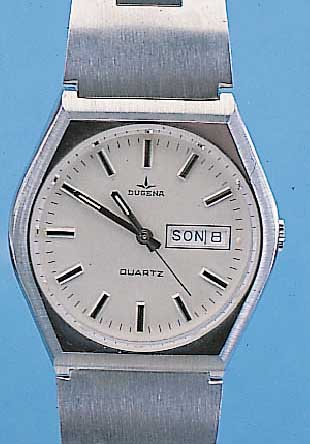 KONVOLUT 3X DUGENA HERRENARMBANDUHREN, HIGH-TECH-QUARTZWERK M. SEK.-TAKT U. DAT., 2X M. TAG-ANZ., EDELSTAHL, EDELST.-BäNDER, AUS ...