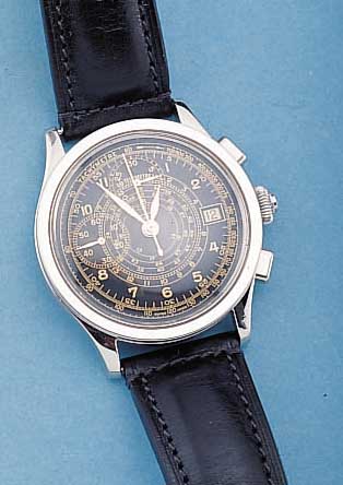 TISSOT ARMBANDCHRONOGRAPH JANEIRO, REF.-NR. Z199, SCHWEIZ UM 1998, EDELST. TEILW. POL., TEILW. MATT., BEIDS. MINERALVERGL., LIMITIERT.AUFL. VON ...