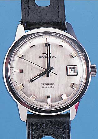 KONVOLUT 4X DUGENA HERRENARMBANDUHREN, ALLE AUTOMATIK M. ZENTRALSEK., 2X M. GG-AUFL.,2X M. GG-AUFL., 2X EDELSTAHL, ALLE LEDERBD. AUS ...