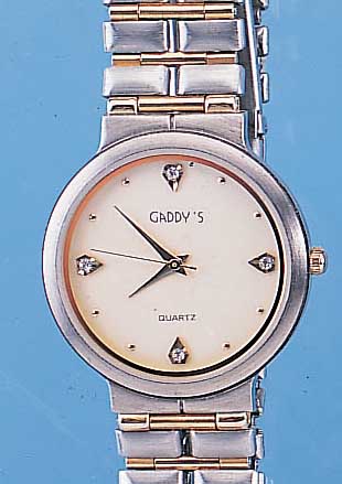 KONVOLUT 3X GADDYS HERRENARMBANDUHREN, UNGETR. LAGERWARE AUS GESCHäFTSAUFG., 80ER JAHRE, ALLE METALLGEH., 2X M. EDELST.-BAND, TEILW. ...